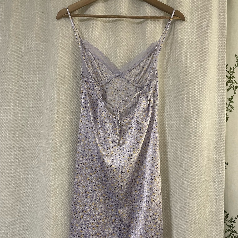 purple silk dress!